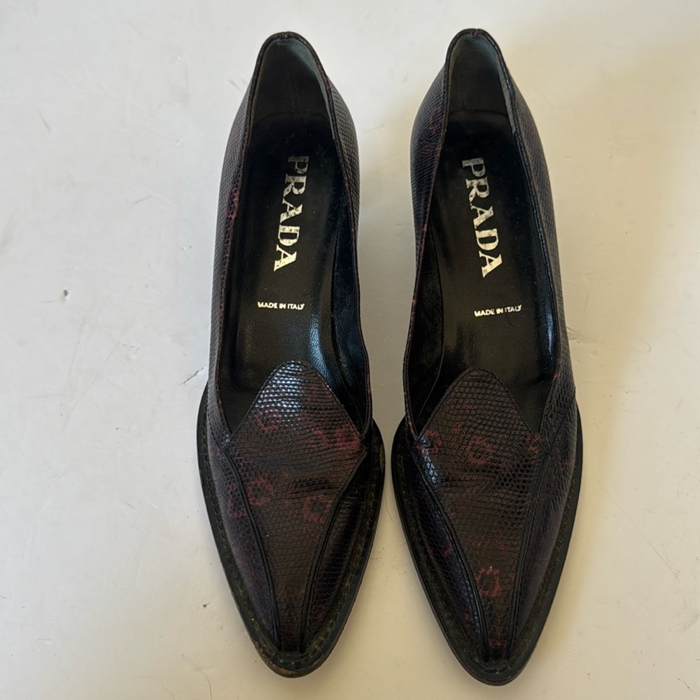 Prada Snake skin shoes
